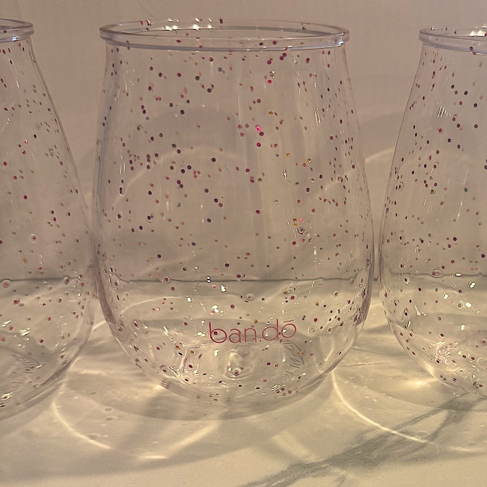 Ban.do acrylic stemless wine glasses, 4 count